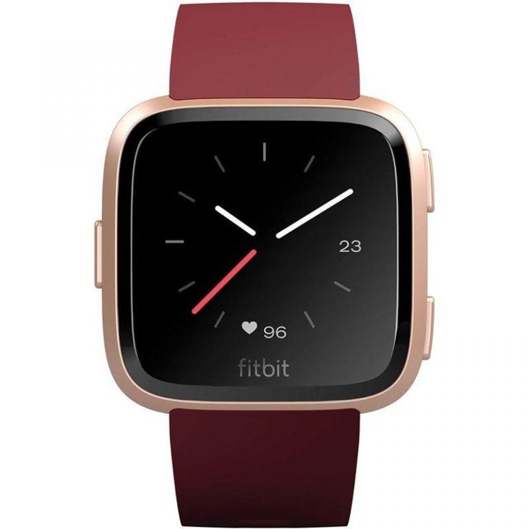 Fitbit Versa (NFC) – Merlot Band / Rose Gold Case (FB505RGRD-EU)