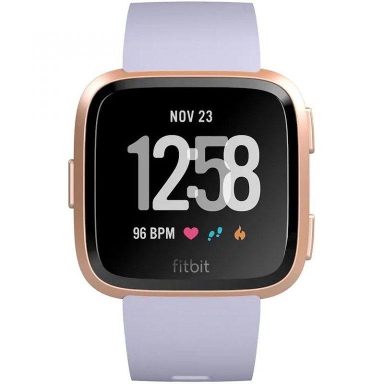 Fitbit Versa (NFC) – Rose Gold / Periwinkle (FB505RGABLV-EU)