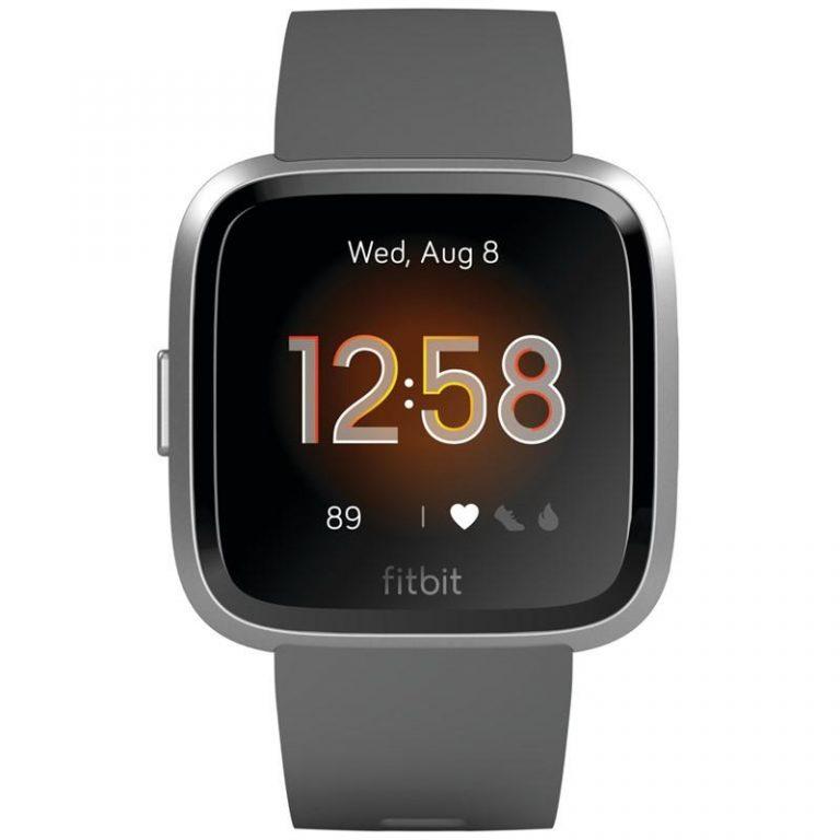 Fitbit Versa Lite – Charcoal Band / Silver Case (FB415SRGY)