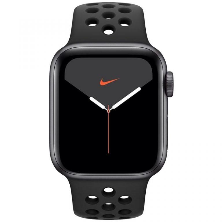 Apple Watch Nike Series 5 GPS 40mm pouzdro z vesmírně šedého hliníku – antracitový/černý sportovní řemínek Nike (MX3T2HC/A)