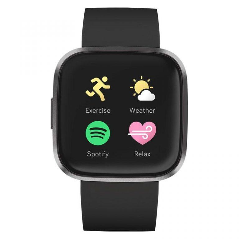 Fitbit Versa 2 (NFC) – Black/Carbon (FB507BKBK)