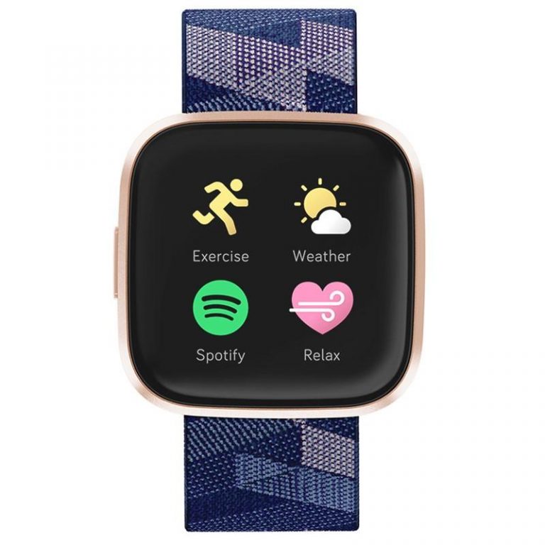 Fitbit Versa 2 Special Edition (NFC) – Navy & Pink Woven (FB507RGNV)